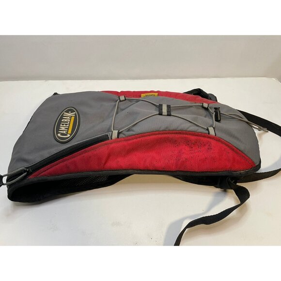 CamelBak Classic hiking backpack bike run hike no bladder 17" x 8" gray red - Picture 10 of 12